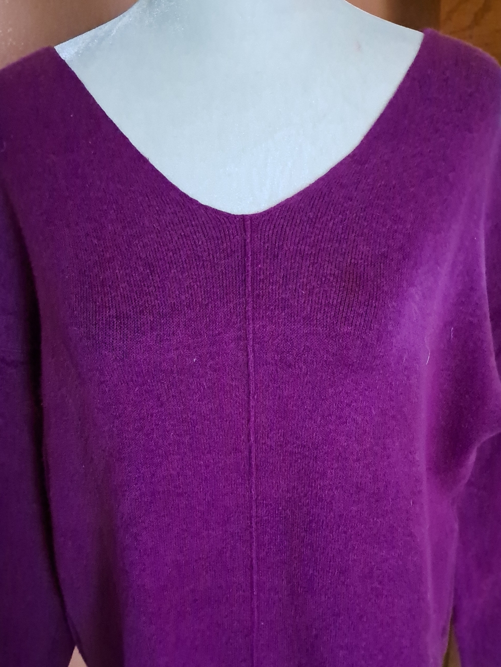 J. Jill Plum V-Neck Sweater